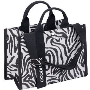 Compact Cute Canvas Shopper Satchel For With Compartments, Waterproof
